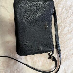 Kate Spade Black Pebbled Leather Belt Bag